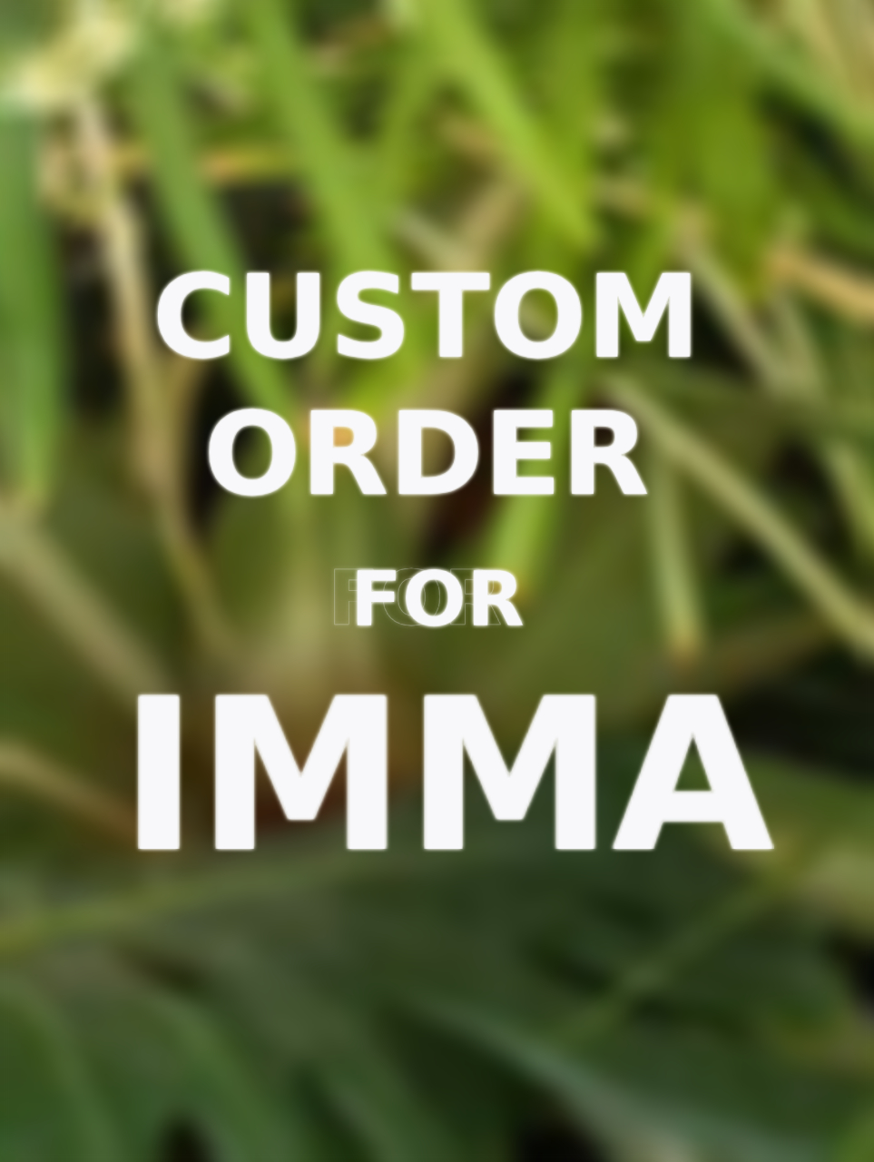 Pedido Personalizado para Imma